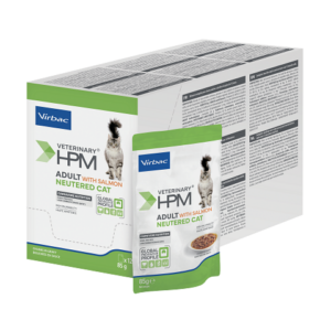 Veterinary HPM Chat Adult Neutered Saumon — 12 x 85 g