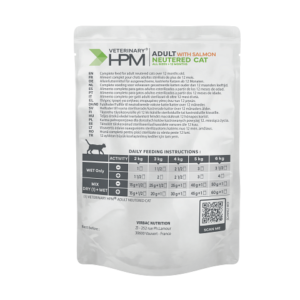 Veterinary HPM Chat Adult Neutered Saumon — 12 x 85 g