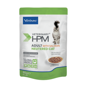 Veterinary HPM Chat Adult Neutered Saumon — 12 x 85 g