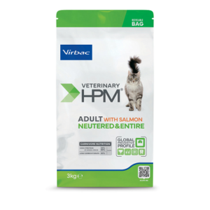 Veterinary HPM Chat Adult Neutered Saumon — 3 kg