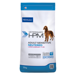 Veterinary HPM Chien Adult Neutered Sensitive Digest L&m — 12 kg