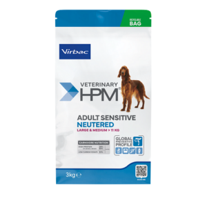 Veterinary HPM Chien Adult Neutered Sensitive Digest L&m — 3 kg