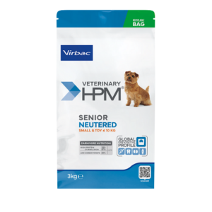Veterinary HPM Chien Senior Neutered S&toy — 3 kg