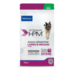 Veterinary HPM Chien Adult Sensitive Digest L&m — 3 kg